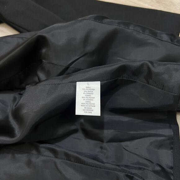 Roz & Ali Women's Black Tailored Blazer Size L Professional Style - Picture 10 of 11